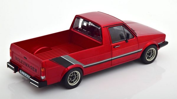 Volkswagen Caddy MKI Custom 1982 Rood Metallic 1-18 Solido