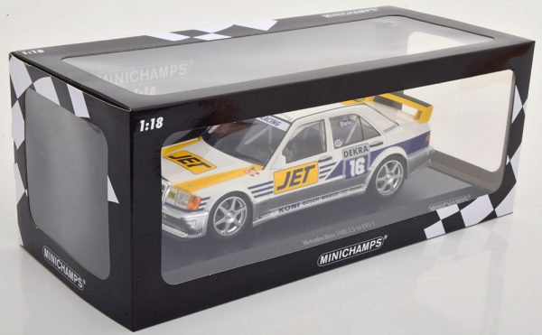 Mercedes-Benz 190E 2.5-16 Evo 1 No.16, DTM 1990 Frank Biela "MS-Jet Racing" 1-18 Minichamps Limited 300 Pieces