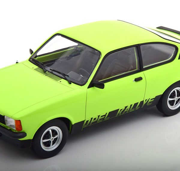 Opel Kadett C Coupe Rallye 2.0 E 1977 Groen / Zwart 1-18 Norev