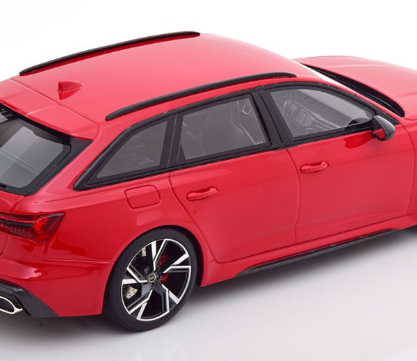 Audi RS 6 Avant 2020 Carbon Black Tango Red 1-18 Top Speed ( Resin )