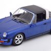 Porsche 911 Carrera 3.0 Targa 1977 Blauw Metallic 1-18 KK Scale ( Metaal )