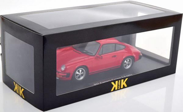 Porsche 911 Carrera 3.0 Coupe 1977 Rood 1-18 KK Scale ( Metaal )