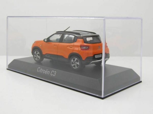 Citroen C3 (Indian Market) 2021 Orange & Grey roof 1:43 Norev