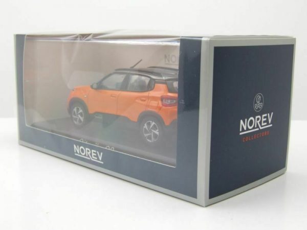 Citroen C3 (Indian Market) 2021 Orange & Grey roof 1:43 Norev