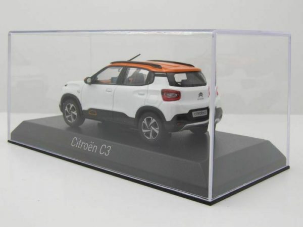 Citroen C3 2021 ( Indian Market ) White / Orange Roof 1:43 Norev