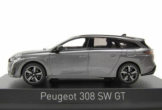 Peugeot 308 SW GT 2021 Platinium Grey 1-43 Norev