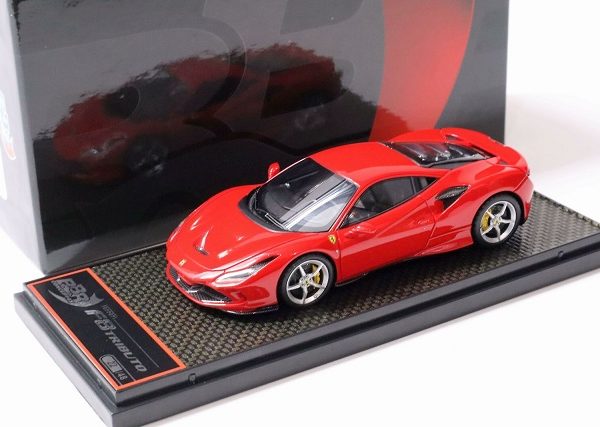 Ferrari F8 Tributo 2019 Rosso Corsa 322 Rood ( Zilvere Velgen ) 1-43 BBR Models Limited 48 Pieces