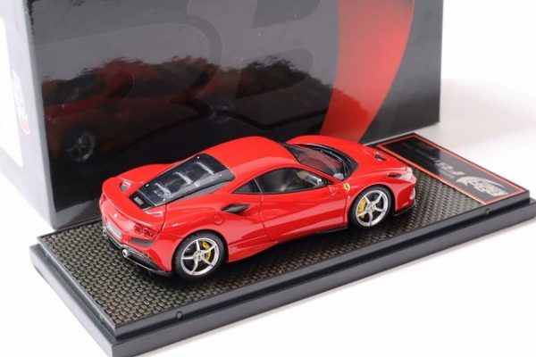 Ferrari F8 Tributo 2019 Rosso Corsa 322 Rood ( Zilvere Velgen ) 1-43 BBR Models Limited 48 Pieces