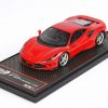 Ferrari F8 Tributo 2019 Rosso Corsa 322 Rood ( Zilvere Velgen ) 1-43 BBR Models Limited 48 Pieces