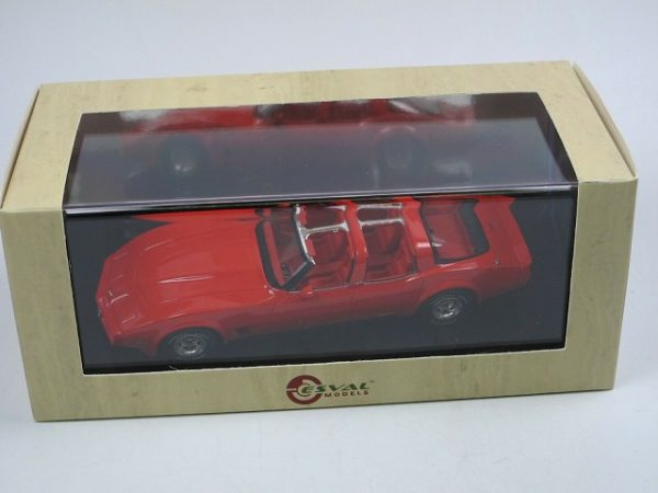 Chevrolet Corvette 1980 America Open Roof 4-Doors Rood 1/43 Esval Models Limited 250 Pieces