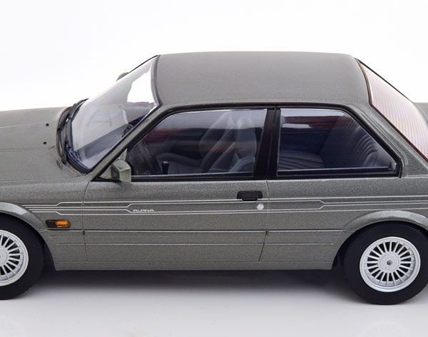 BMW Alpina B6 3.5 ( E30 ) 1988 Grijs Metallic 1-18 KK Scale ( Metaal )
