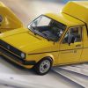 Volkswagen Caddy MKI 1982 "Deutsche Post" Geel 1/18 Solido