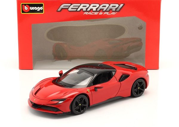 Ferrari SF90 Stradale 2019 Rood 1-18 Burago