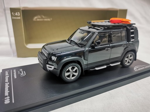Land Rover Defender 110 2020 Santorini Black 1-43 Almost Real