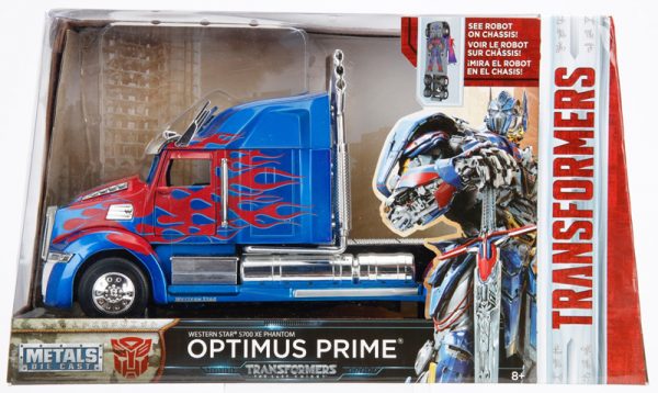 Transformers Optimus Prime Western Star 5700XE Blauw/Rood 1-24 Jada Toys