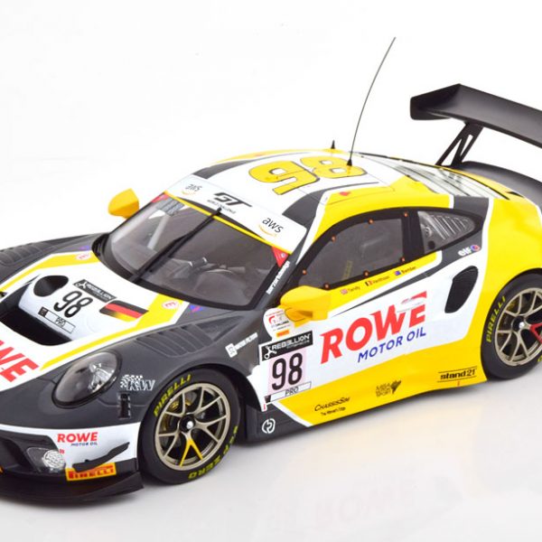 Porsche 911 GT3 R Winner 24Hrs Spa 2020 "Rowe Racing" Bamber/Tandy/Vanthoor 1-18 Ixo Models