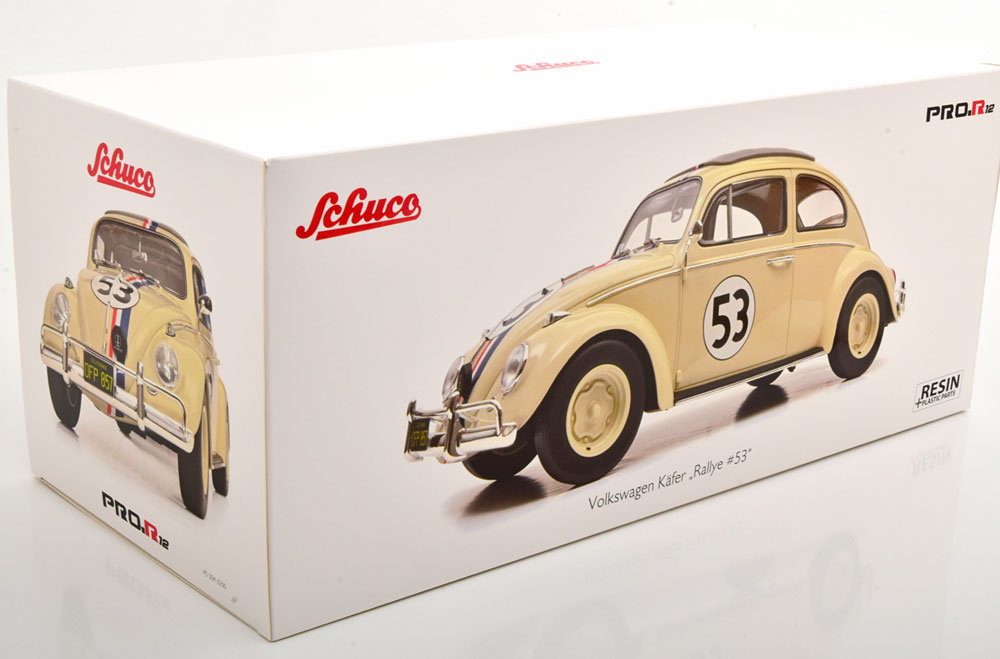 Ziekte realiteit was Volkswagen Kever #53 "Herbie" Creme /White 1-12 Schuco Pro.R Limited 500  Pieces - Schuiten Autominiaturen