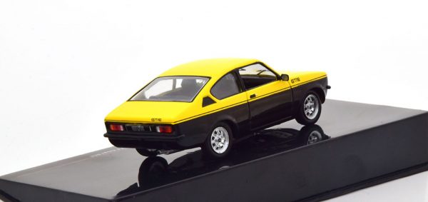 Opel Kadett C Coupe GT/E 1976 Geel / Zwart 1-43 Ixo Models