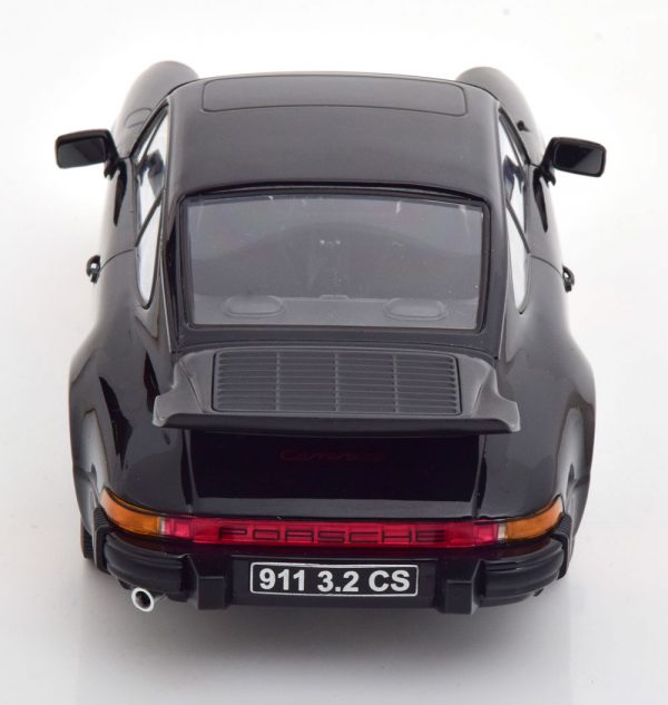 Porsche 911 Carrera 3.2 Clubsport 1989 Zwart / Rood 1-18 KK Scale