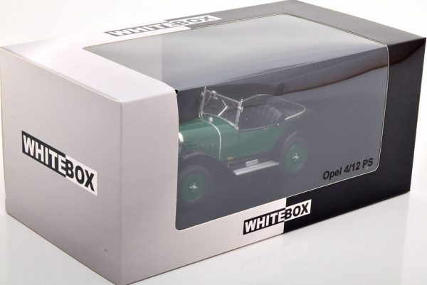 Opel 4/12 PS Groen / Zwart 1-24 Whitebox