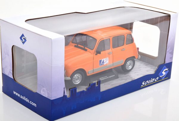 Renault 4L GTL 1978 "Direction Departementale De L'Equipement" Oranje 1-18 Solido