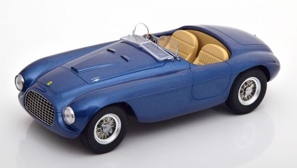 Ferrari 166 MM Barchetta 1949 Blauw Metallic 1-18 KK Scale