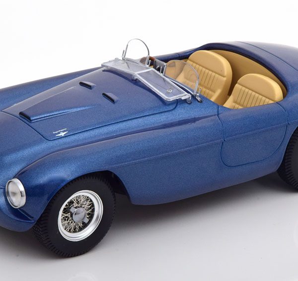 Ferrari 166 MM Barchetta 1949 Blauw Metallic 1-18 KK Scale
