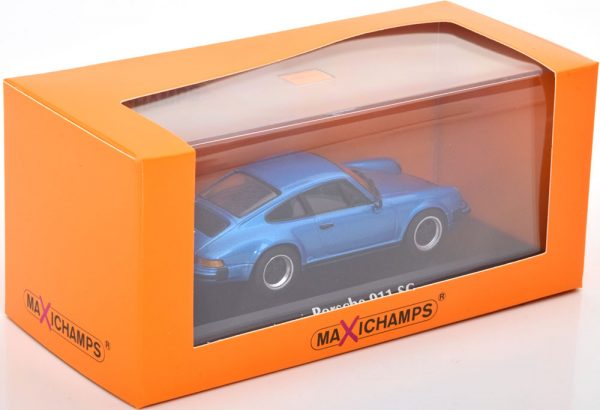 Porsche 911 SC Coupe 1979 Blauw Metallic 1-43 Maxichamps