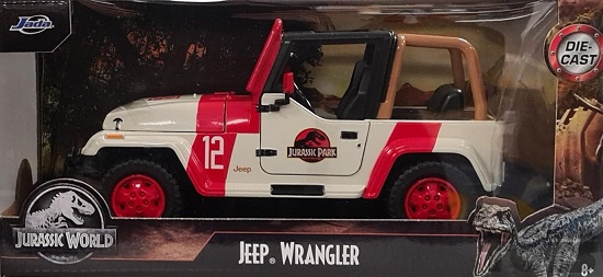 Jeep Wrangler 1992 Jurassic Park 1:24 Jada Toys