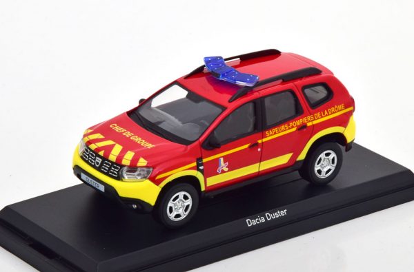 Dacia Duster 2020 "Pompiers Chef De Groupe" Rood / Geel 1-43 Norev