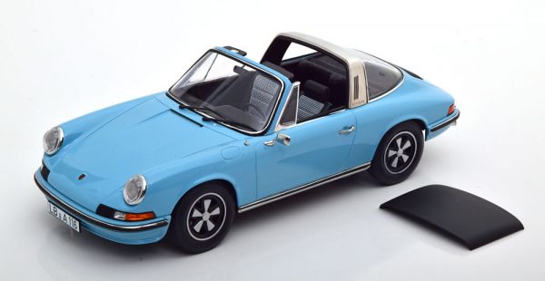 Porsche 911 S Targa 1973 Lichtblauw 1-18 Norev