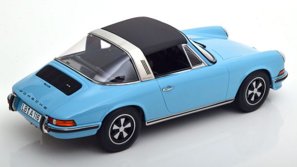 Porsche 911 S Targa 1973 Lichtblauw 1-18 Norev