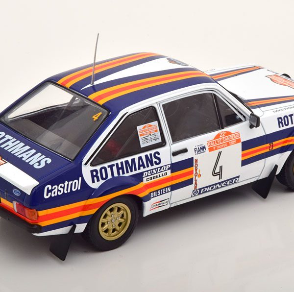 Ford Escort MKII RS 1800 No.4, Rally San Remo 1980 "Rothmans" Vatanen/Richards 1-24 Ixo Models