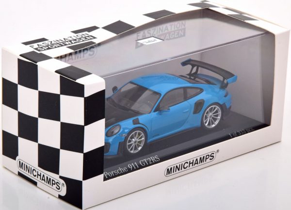 Porsche 911 (991 II) GT2-RS 2018 Blauw 1-43 Minichamps Limited 333 Pieces