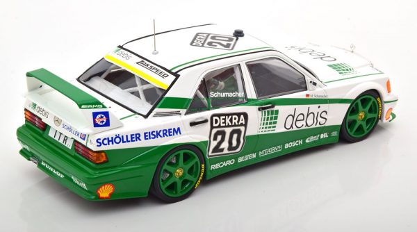 Mercedes-Benz 190E 2.5 16 Evo 2 Team Zakspeed DTM 1991 Michael Schumacher ( Inkl.Figuur ) 1-18 Minichamps Limited 300 Pieces