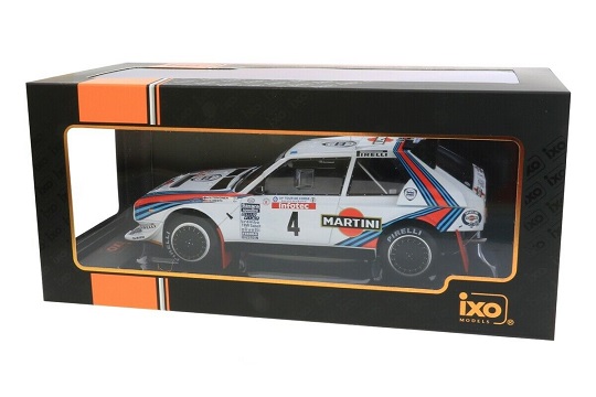 Modellino Lancia Delta S4 IXO 1:18: Toivonen Tour De Corse Rally 1986, Diecast Blu/rosso/bianco