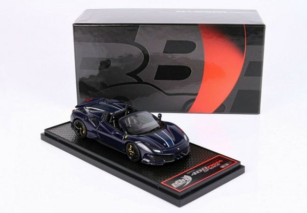 Ferrari 488 Pista Spider RHD 2020 (Blu Pozzi) Redline Specialist UK 2021 1/43 BBR-Models Limited 35pcs