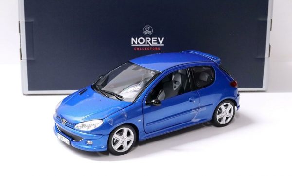 Peugeot 206 RC 2003 Recif Blue Metallic 1-18 Norev