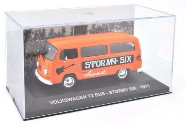 Volkswagen T2 Bus 1971 "Stormy Six" Oranje 1-43 Altaya Volkswagen Collection