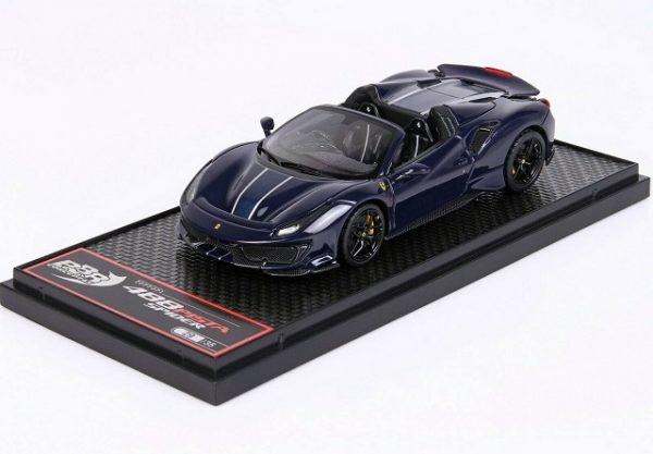 Ferrari 488 Pista Spider RHD 2020 (Blu Pozzi) Redline Specialist UK 2021 1/43 BBR-Models Limited 35pcs