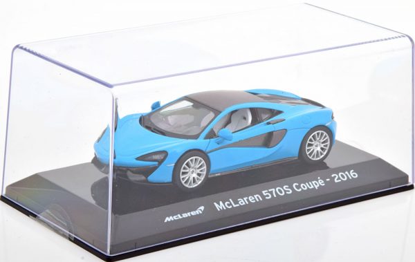 McLaren 570S Coupe 2016 Blauw / Grijs 1-43 Altaya Supercars Collection