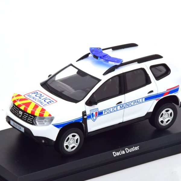 Dacia Duster 2018 "Police Municipale with Red Stripping" Wit 1-43 Norev