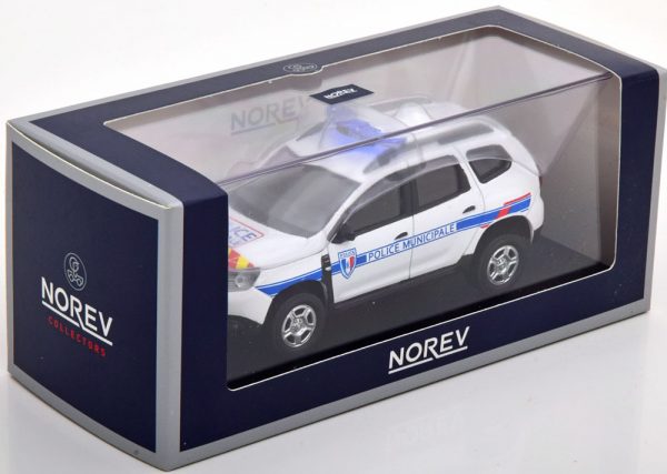 Dacia Duster 2018 "Police Municipale with Red Stripping" Wit 1-43 Norev