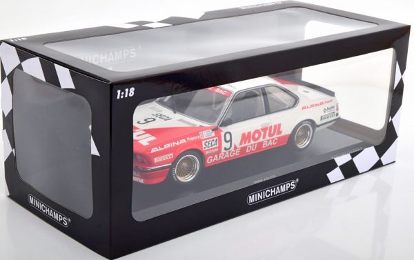 BMW 635 CSi Garage Du Bac / Motul #9 24 Hrs Spa 1984 Rene Hollinger / F.Giroix / J.Krucker 1-18 Minichamps Limited 300 Pieces