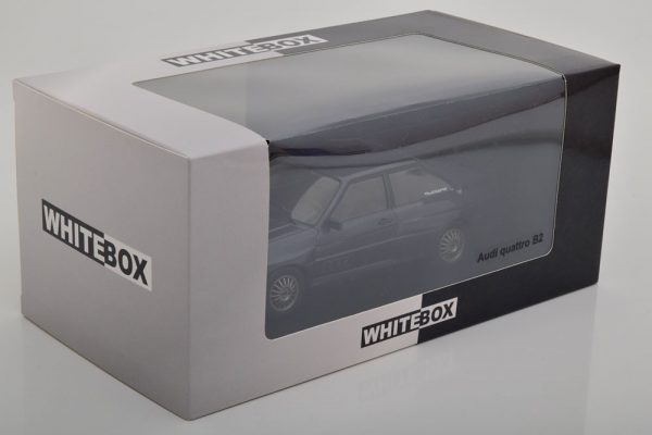 Audi Quattro B2 1981 Donkerblauw Metallic 1-24 Whitebox