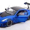 Nissan GT-R (R35) Liberty Walk Body Kit Blauw Metallic 1-18 Solido