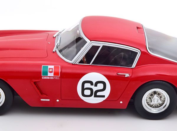 Ferrari 250 GT SWB Competizione #62 Winner Monza 1960 Abate Rood 1-18 KK Scale