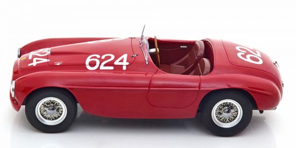 Ferrari 166 MM #624 Winner Mille Miglia 1949 Biondetti/Salani Rood 1-18 KK Scale