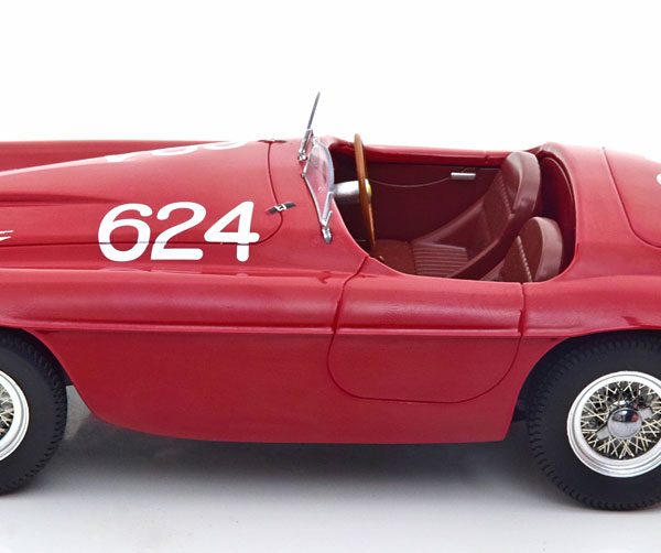 Ferrari 166 MM #624 Winner Mille Miglia 1949 Biondetti/Salani Rood 1-18 KK Scale