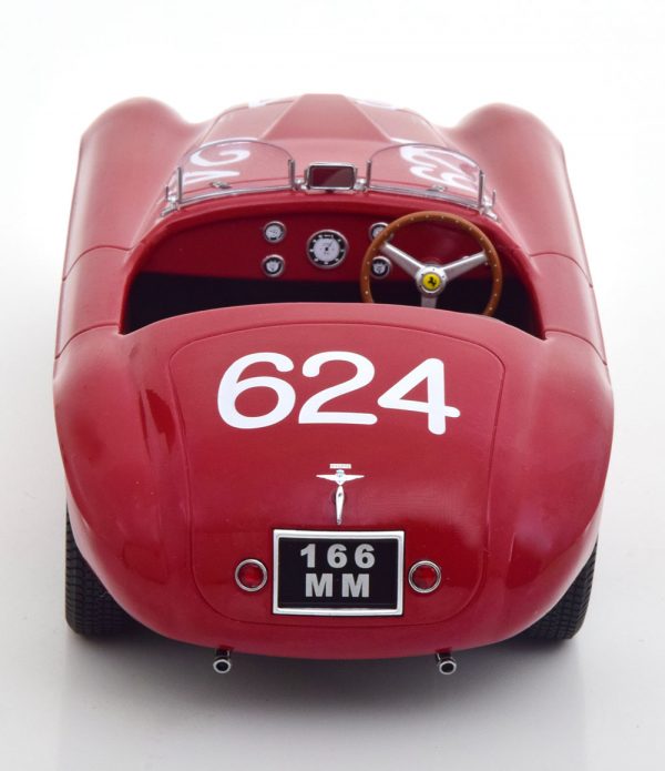 Ferrari 166 MM #624 Winner Mille Miglia 1949 Biondetti/Salani Rood 1-18 KK Scale